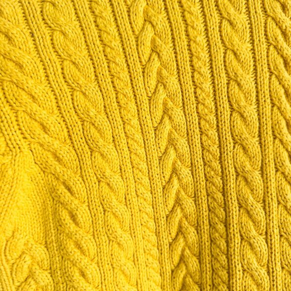 Vintage Lauren Ralph Lauren Yellow Crest Embroidery Classic Preppy Pullover PM - Picture 5 of 7